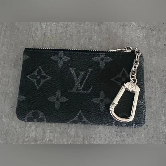 💖LV Black and Grey Monogram Coin Pouch Bag with Silver hardware - Picture 3 of 10